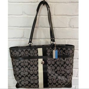 Coach Legacy Stripe Tote Bag